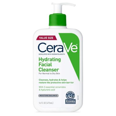 CeraVe Hydrating best Facial Cleanser, Moisturizing Face Wash For Dry